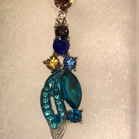 HAMER Painting Crystal Statement Charm Earrings - Picture 2 of 8